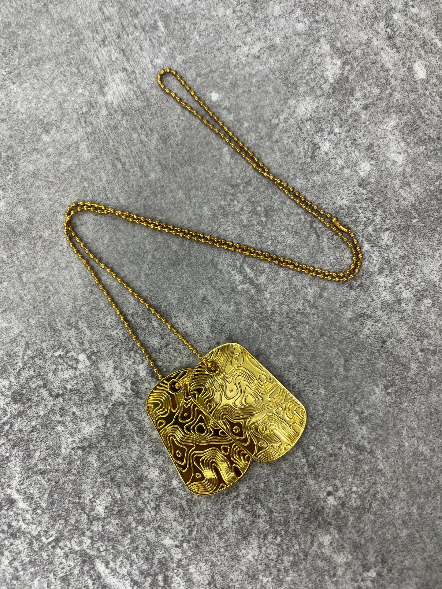 ISOPLETH Dog Tag-Gold