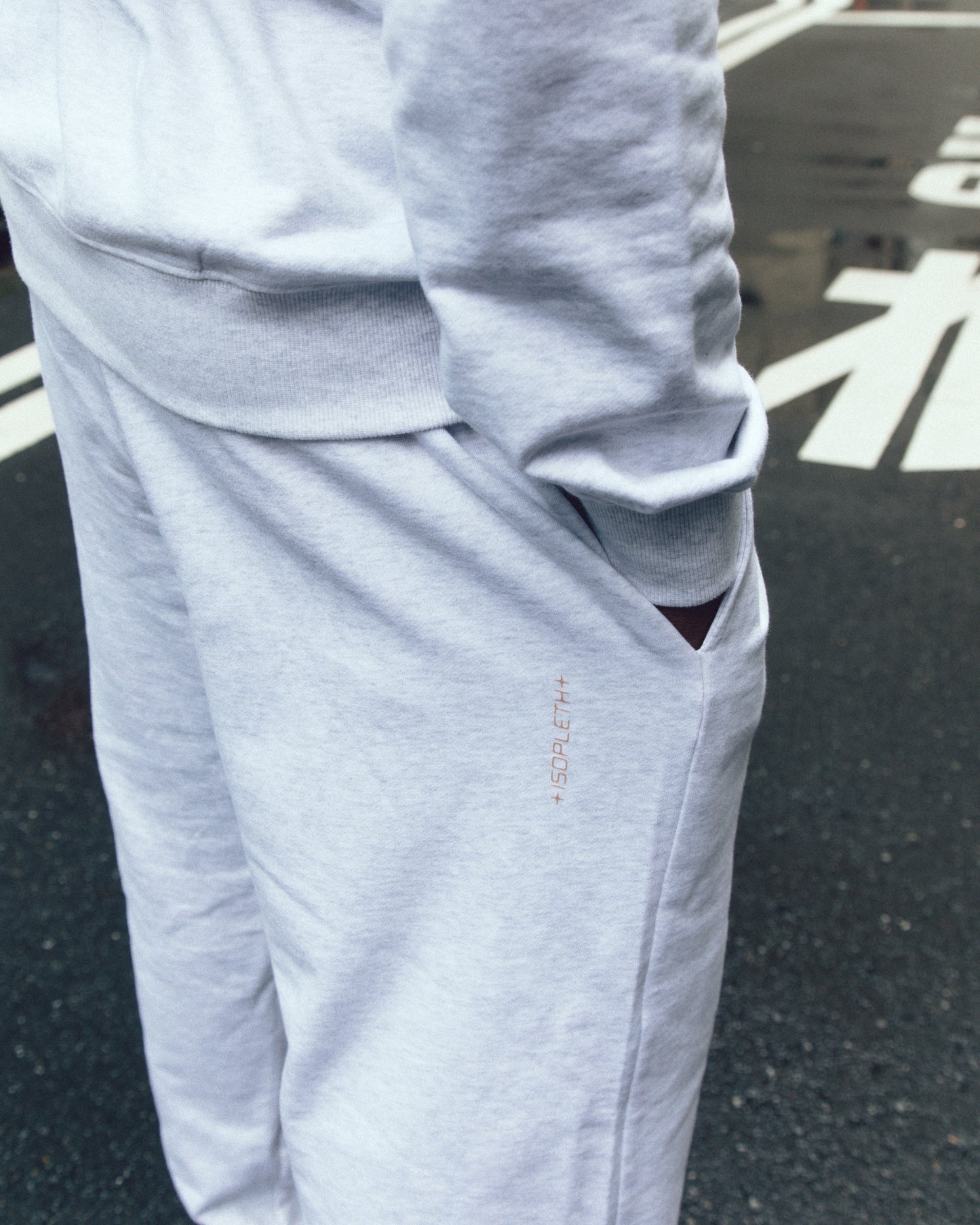 ISOPLETH SWEAT PANTS-Gray