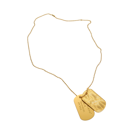 ISOPLETH Dog Tag-Gold