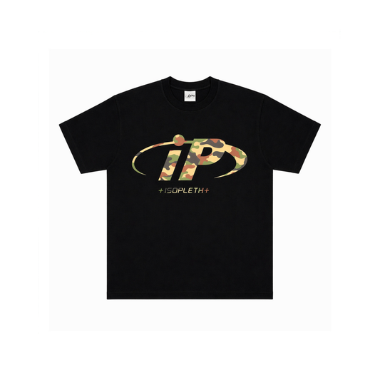 iP Camo Logo Tee-Black