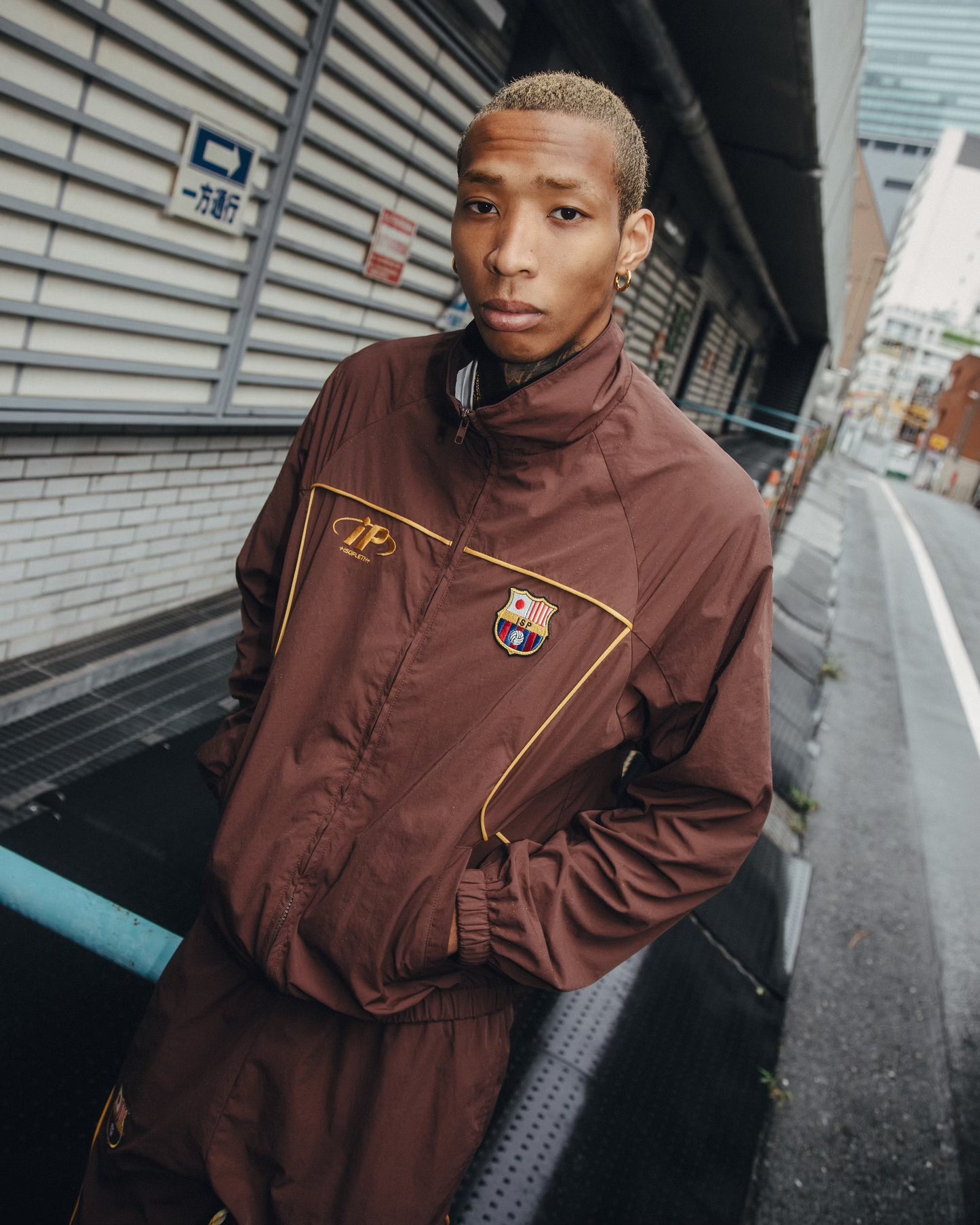 iP El Clásico Nylon Track Jacket-Brown