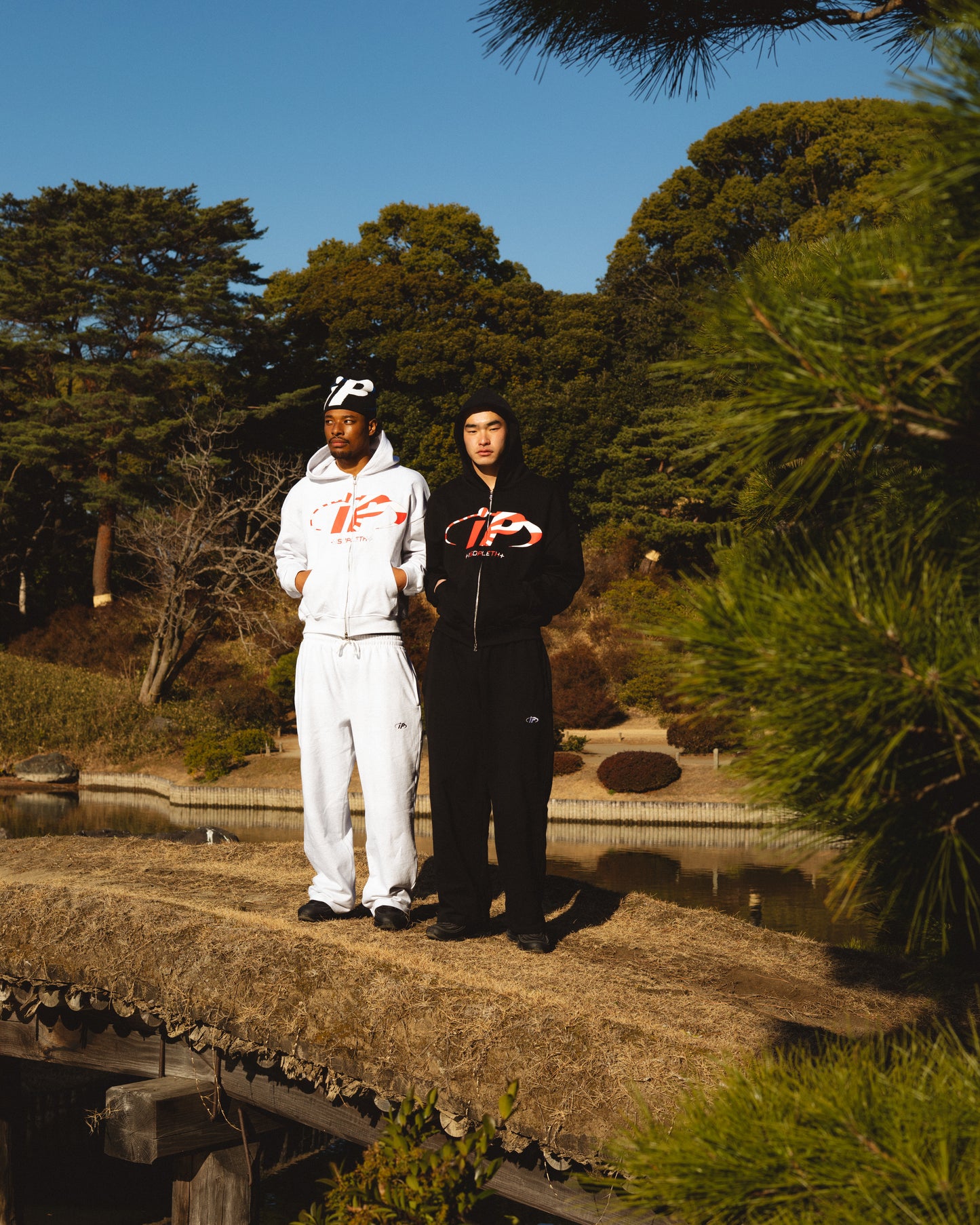ISOPLETH SWEAT PANTS-Gray&Black