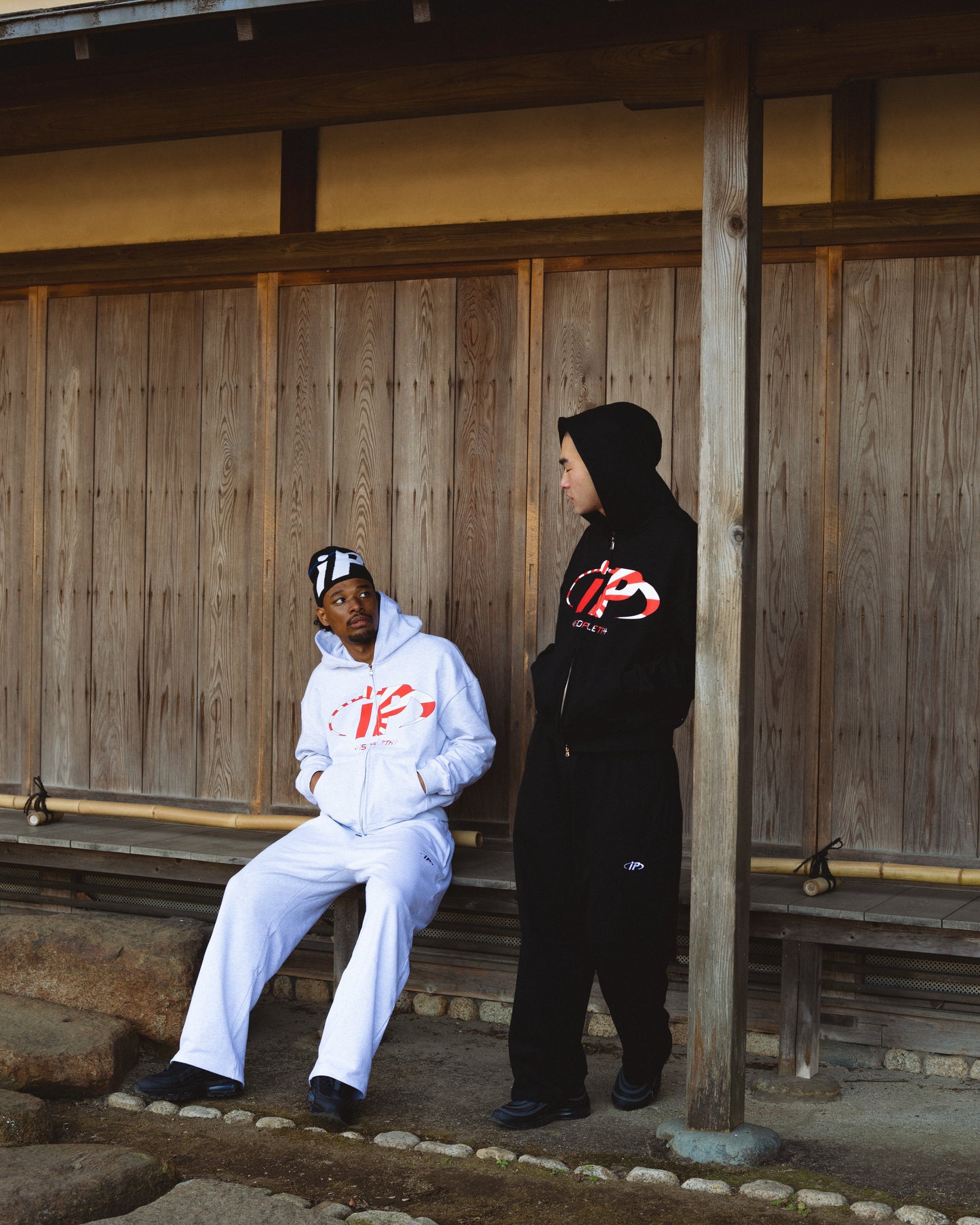 ISOPLETH SWEAT PANTS-Gray&Black