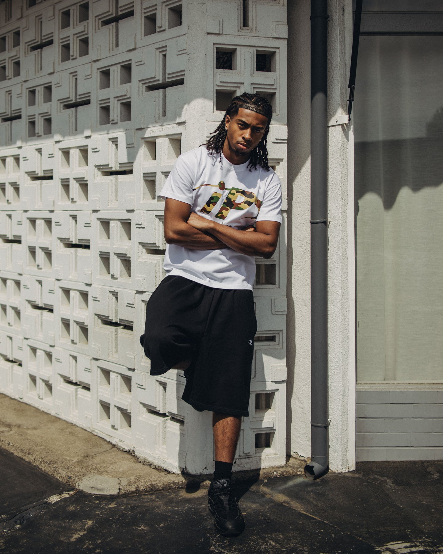 iP Camo Logo Tee-White