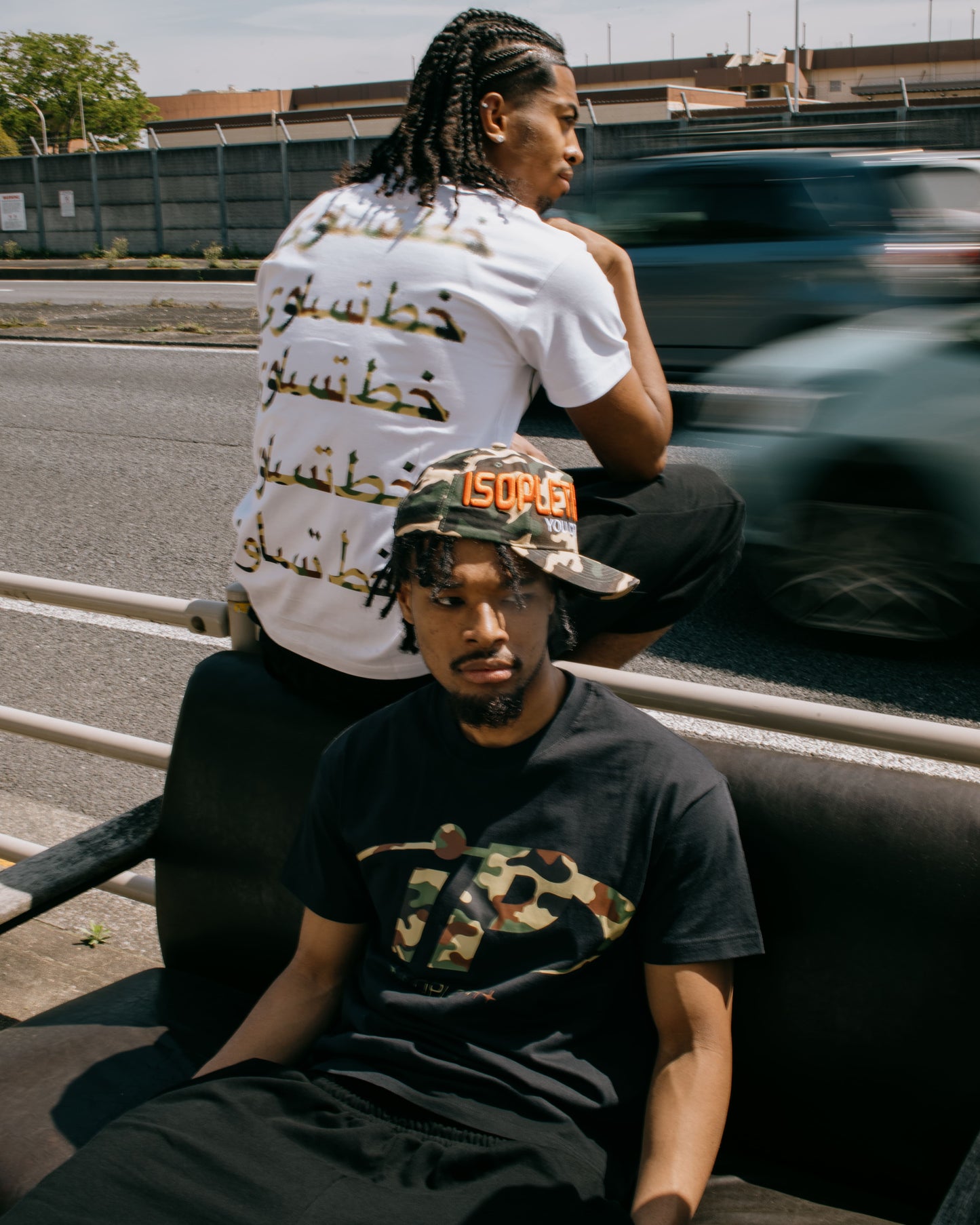 iP Camo Logo Tee-Black