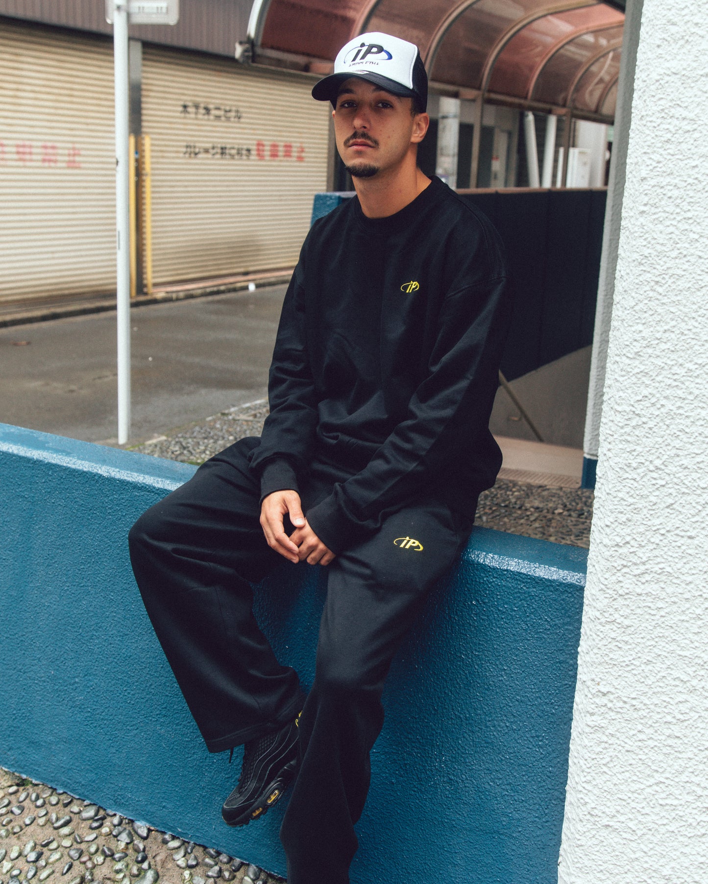 ISOPLETH SWEAT PANTS-Black