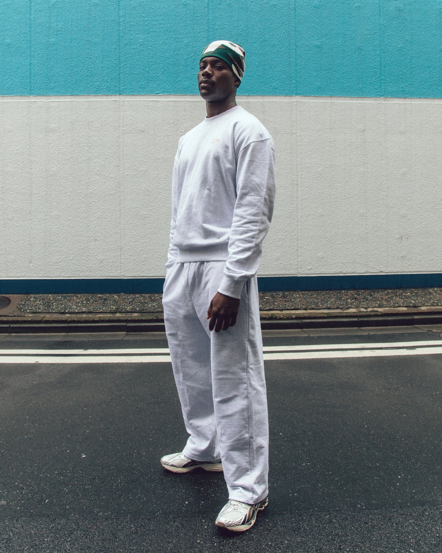 ISOPLETH SWEAT PANTS-Gray