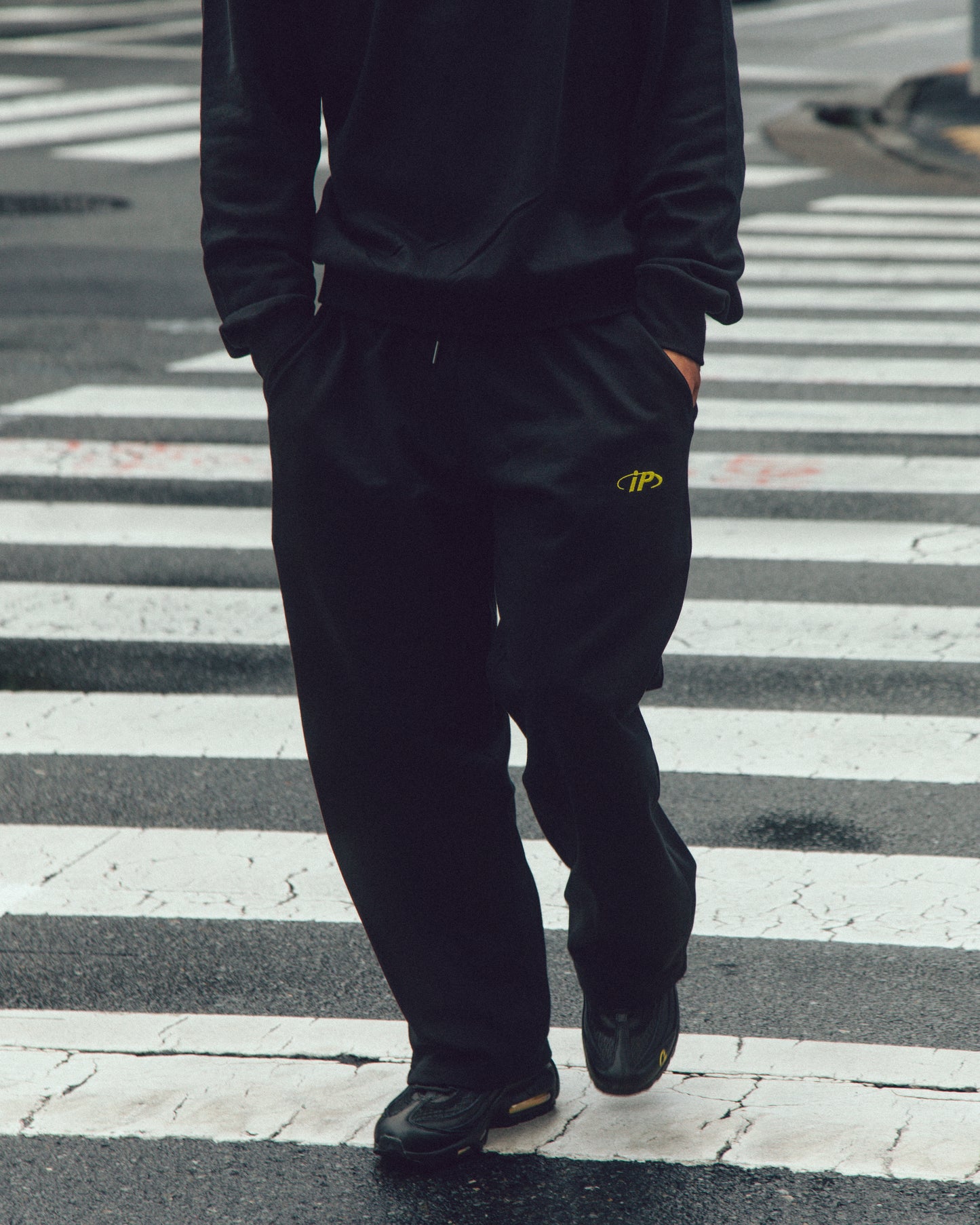 ISOPLETH SWEAT PANTS-Black