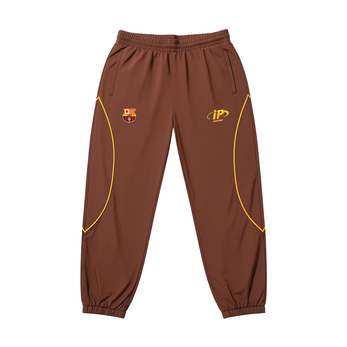 iP El Clásico Nylon Track Pants-Brown