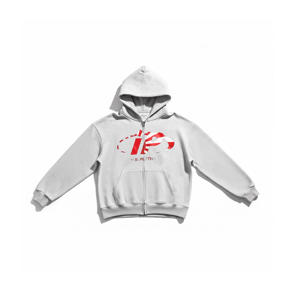 iP Sunrise zip up hoodie-Gray