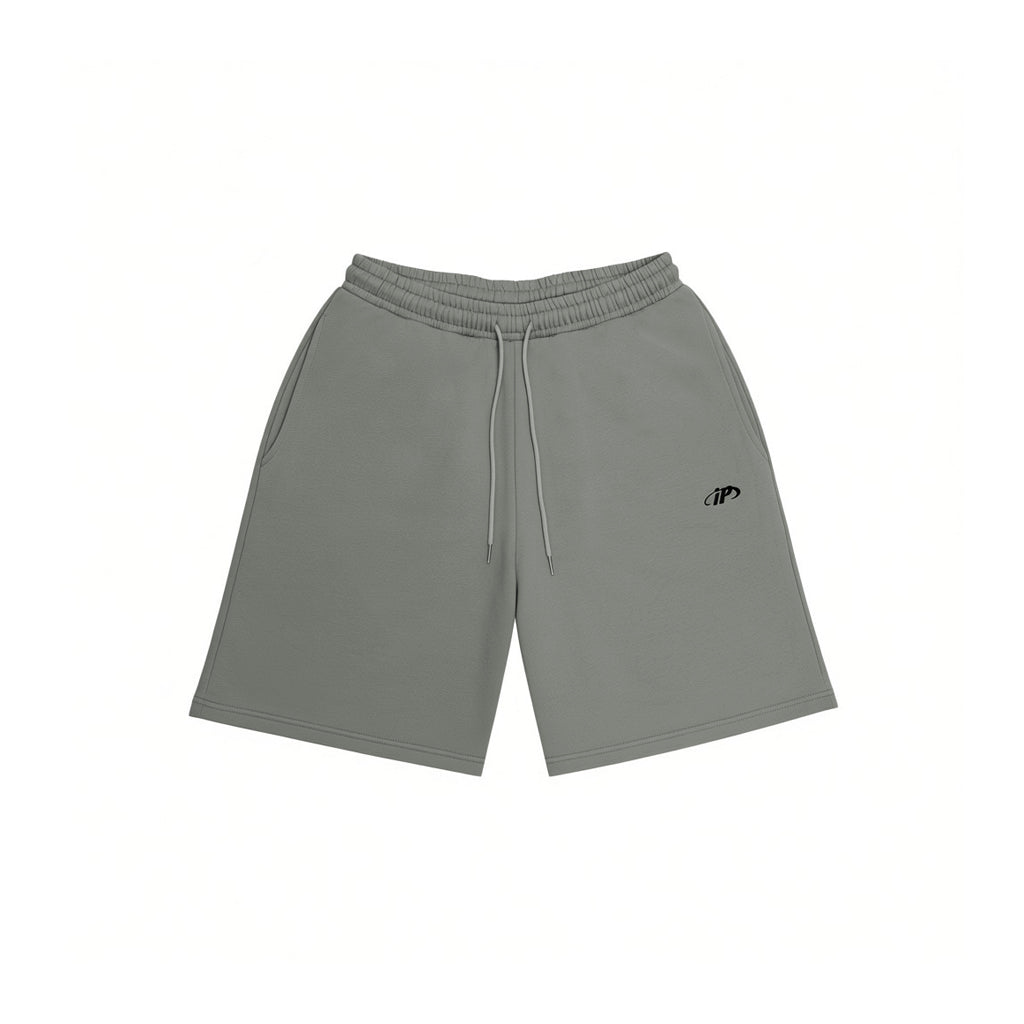 ISOPLETH SWEAT HALF PANTS-Dark Gray&Black